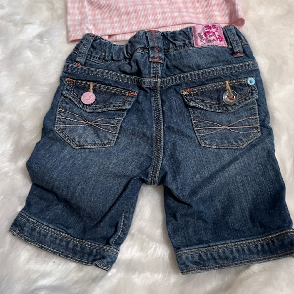 Primark Jean skirt outfit & Zara shorts/pants - Picture 3 of 7